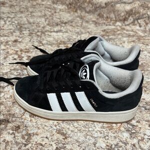 Adidas Campus Black Suede Sneakers